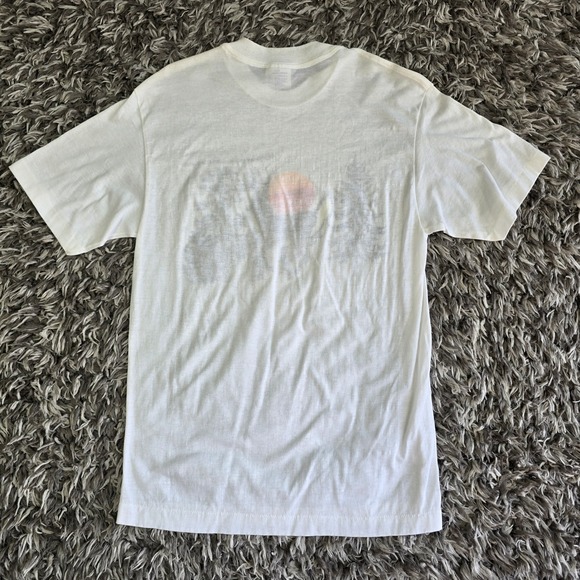 Vintage Selec-T Tee Jays Menominee Michigan Deer Sunset Graphic T-Shirt White L - Picture 7 of 7